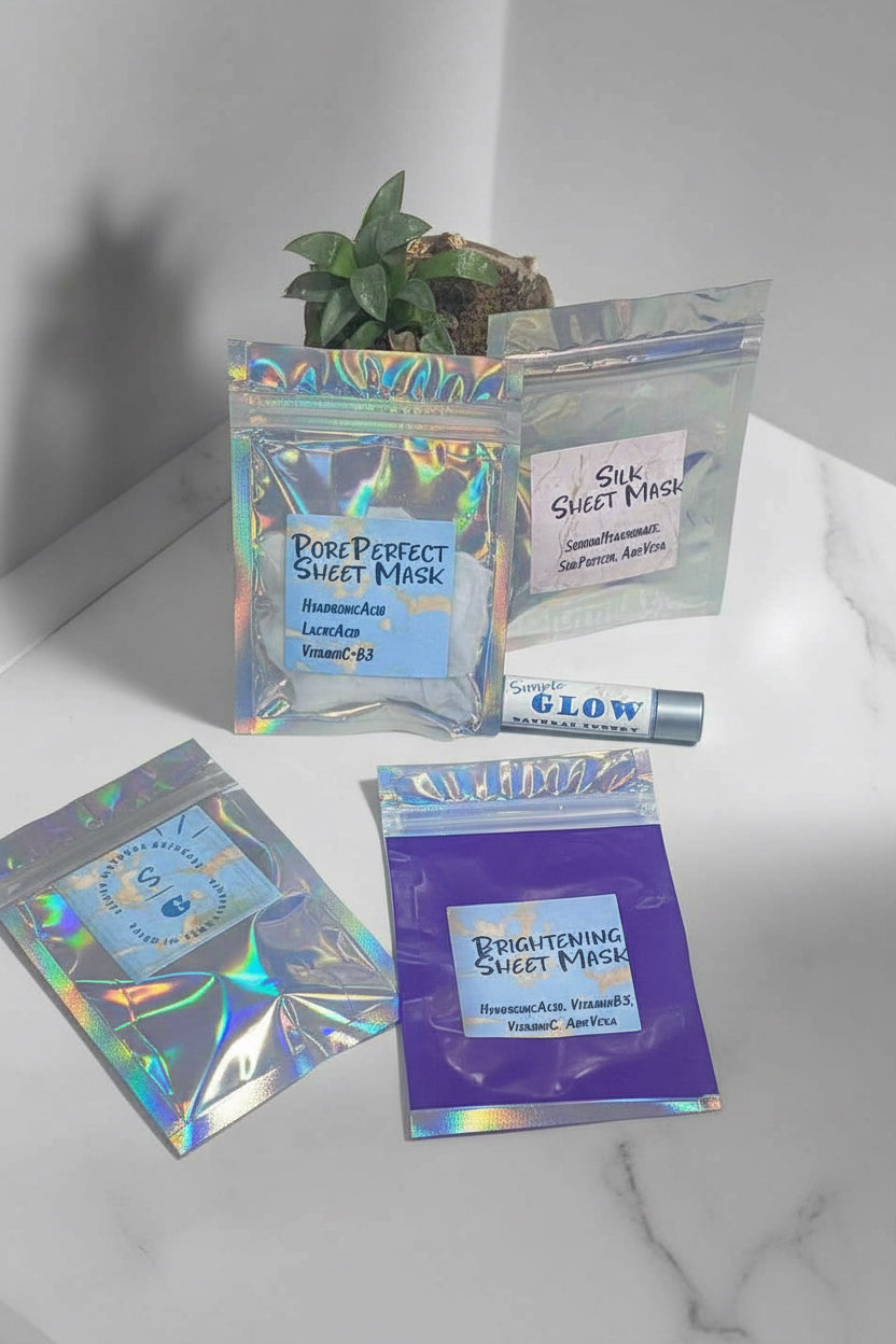Active Hydrating Sheet Masks - Choice of Options | Luxe Anti-Aging, Brightening, Exfoliating, Soothing Face Masks