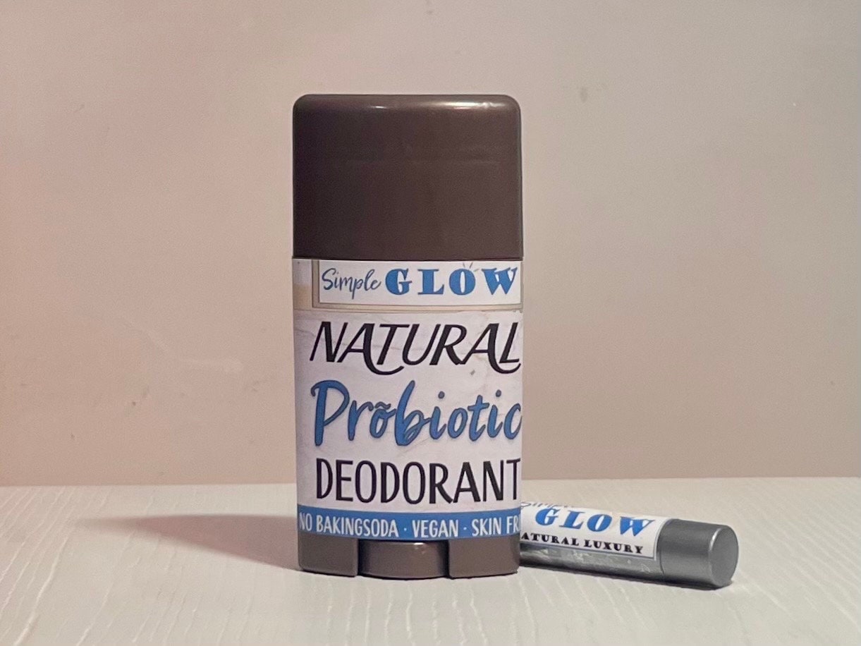 Natural Probiotic Deodorant w/Magnesium | Sensitive Skin Formula - No Baking Soda | 2.5oz Organic Deodorant- Custom Scents