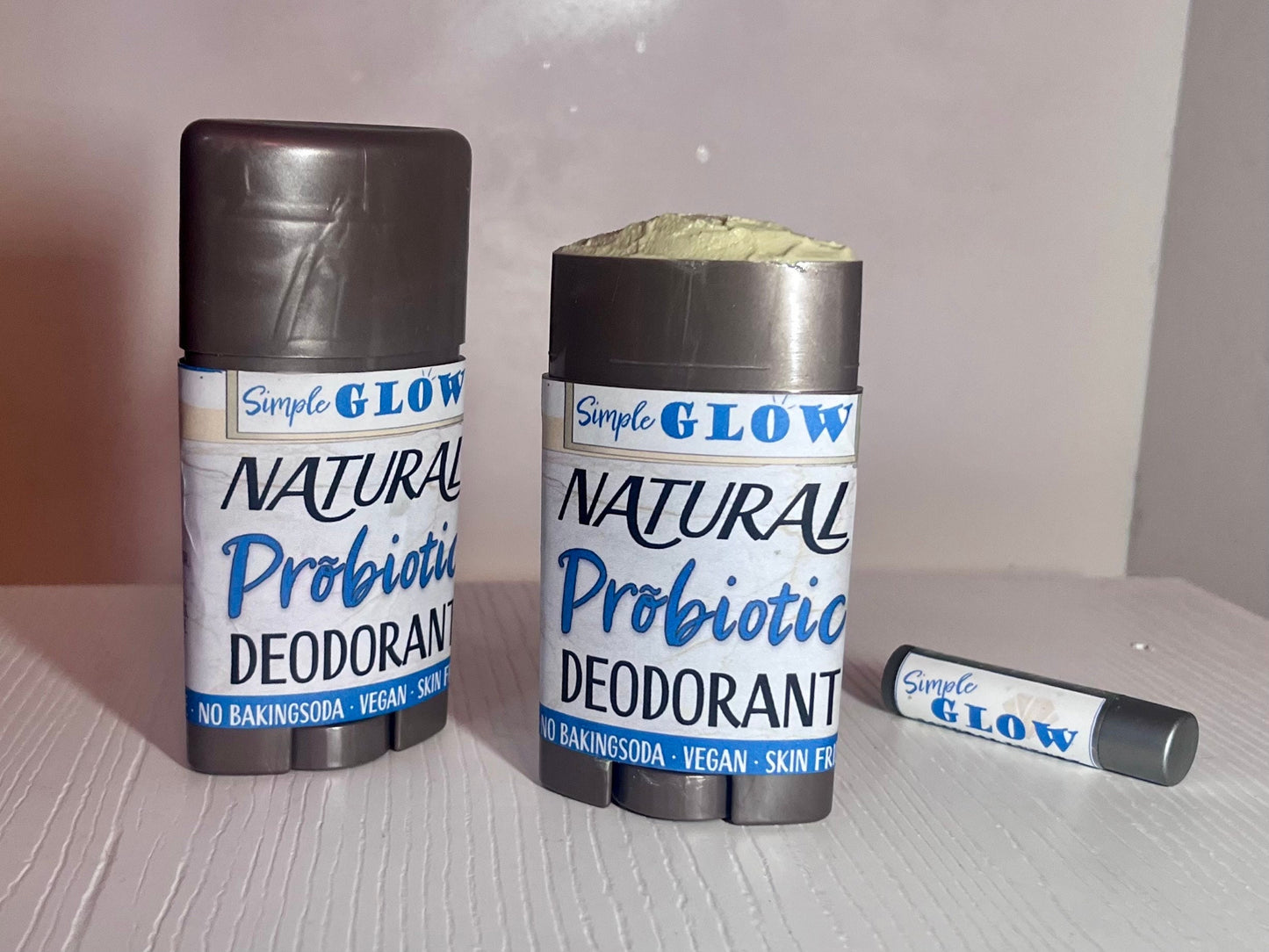 Natural Probiotic Deodorant w/Magnesium | Sensitive Skin Formula - No Baking Soda | 2.5oz Organic Deodorant- Custom Scents