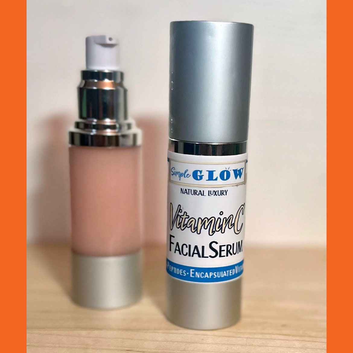 15% Vitamin C Facial Serum - Encapsulated + Liposomal Vitamin C, Peptides, Hyaluronic Acid | Anti-Aging, Brightening, Hydrating
