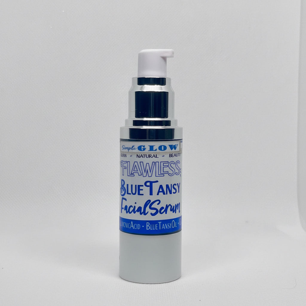 BlueTansy Hydrating Serum w/Hyaluronic Acid, Peptides, Chamomile • Sensitive-Skin, Anti-Aging, Hydrating Moisturizer