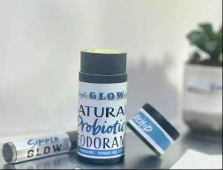Natural Probiotic Deodorant + Magnesium, Zinc (small) - Strong, Sensitive Skin Formula | Organic Zero-Waste & Custom Scents