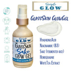 SakeB3 Glass Skin GlowGel - Oil-Absorbing, Balancing, Dewy-Finish | Anti-Aging, Protecting, Hydrating, Moisturizing