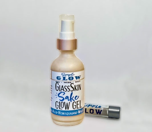 SakeB3 Glass Skin GlowGel - Oil-Absorbing, Balancing, Dewy-Finish | Anti-Aging, Protecting, Hydrating, Moisturizing