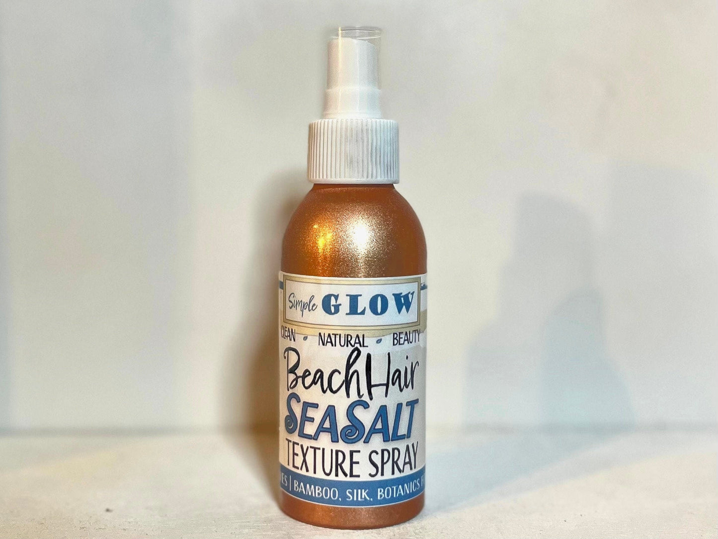 BeachHair SEA SALT Texture Spray - Beachy Waves, Texture, Volume w/Nutrients • Healthy Hair • Organic Natural Zero-Waste Haircare