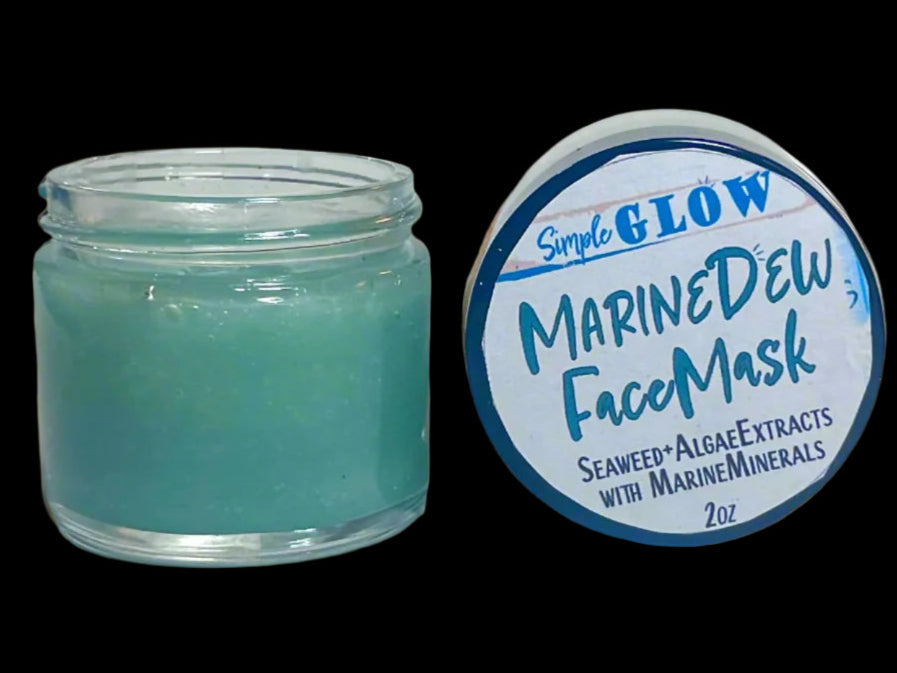 SImple Glow Marine Dew seaweed face mask video