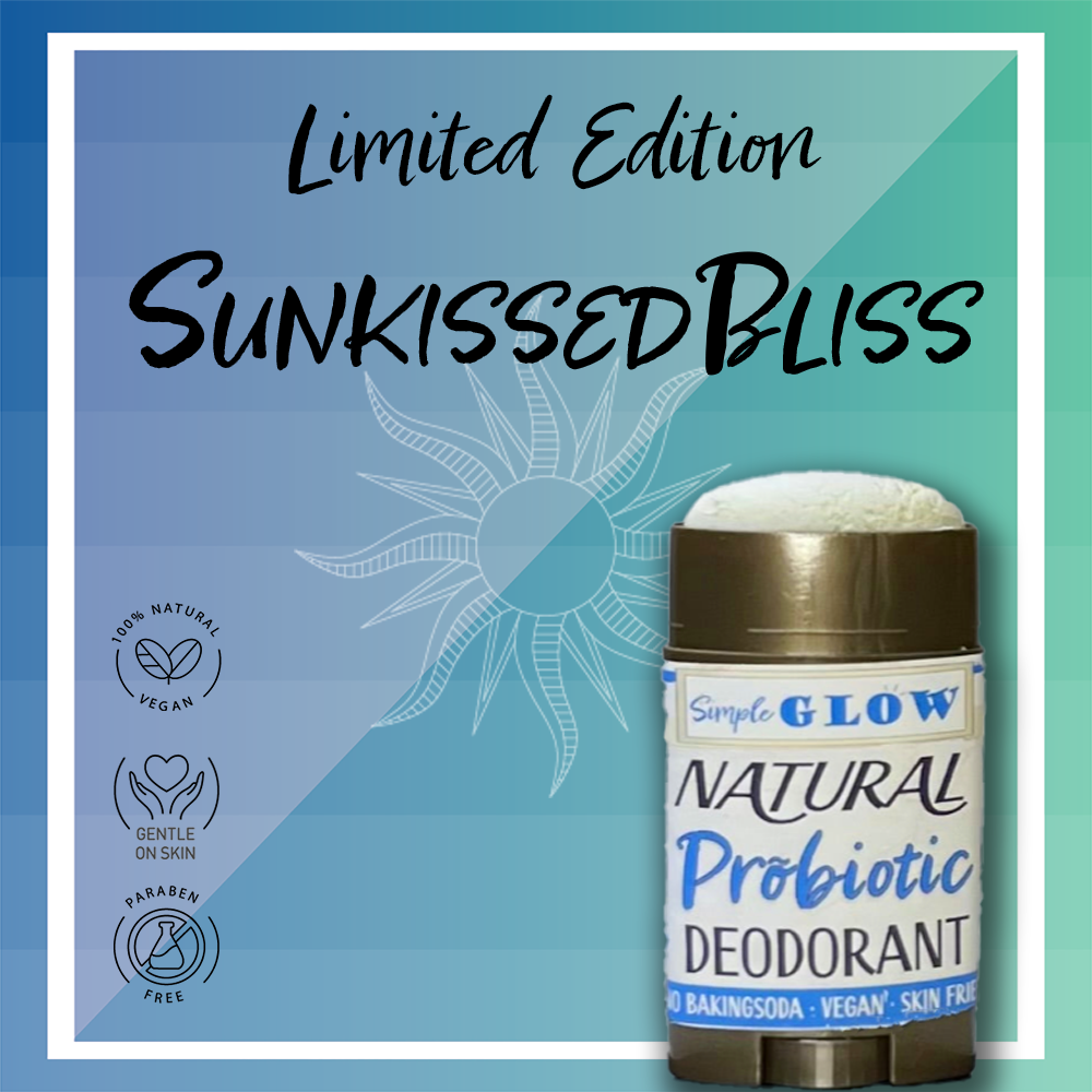 Natural Probiotic Deodorant w/Magnesium - Sensitive Skin Formula - Simple Glow