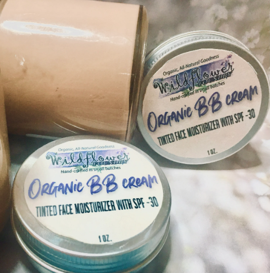 Simple Glow Natural BB Cream - Tinted SPF Face Lotion• Natural Peptide Beauty Balm w/Mineral Tint & Zinc Oxide -- Custom tints - Simple Glow Skincare