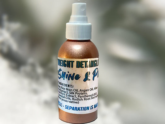 SHINE Conditioning Hair Spray w/ Panthenol, Silk, Bamboo - Smooth, Strong, Shiny Hair • Tames Frizz • Custom Scents - Simple Glow Skincare