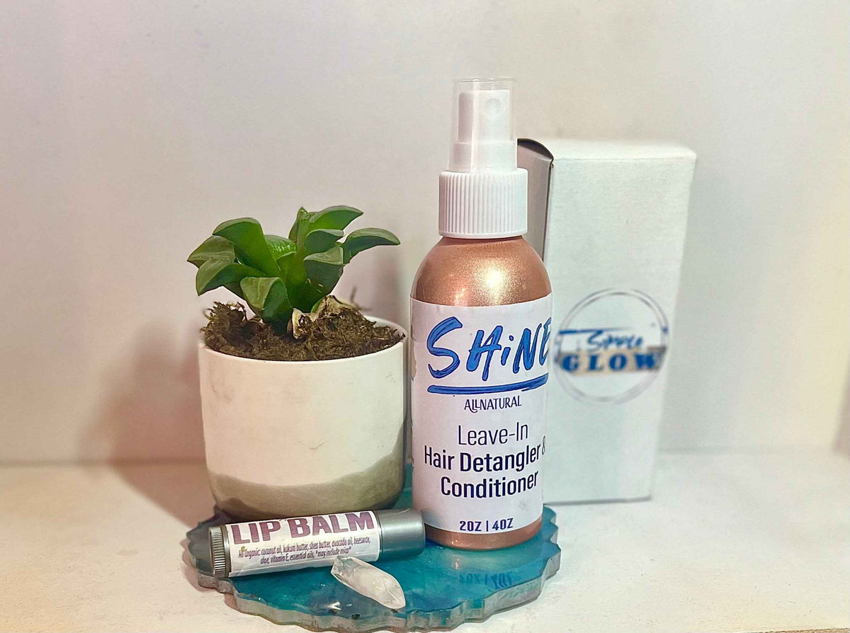 SHINE Hair Conditioning Spray with Panthenol, Silk, Bamboo - Smooth, Strong, Shiny Hair, Tames Frizz, Custom Scents